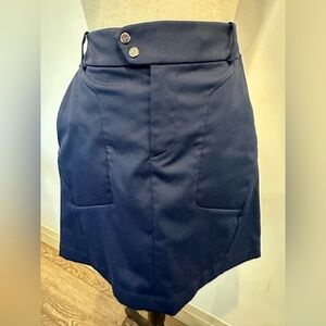 Ralph Lauren RLX  4 Way Stretch Skirt Skort Navy Blue Pocket Golf Tennis Sz 4